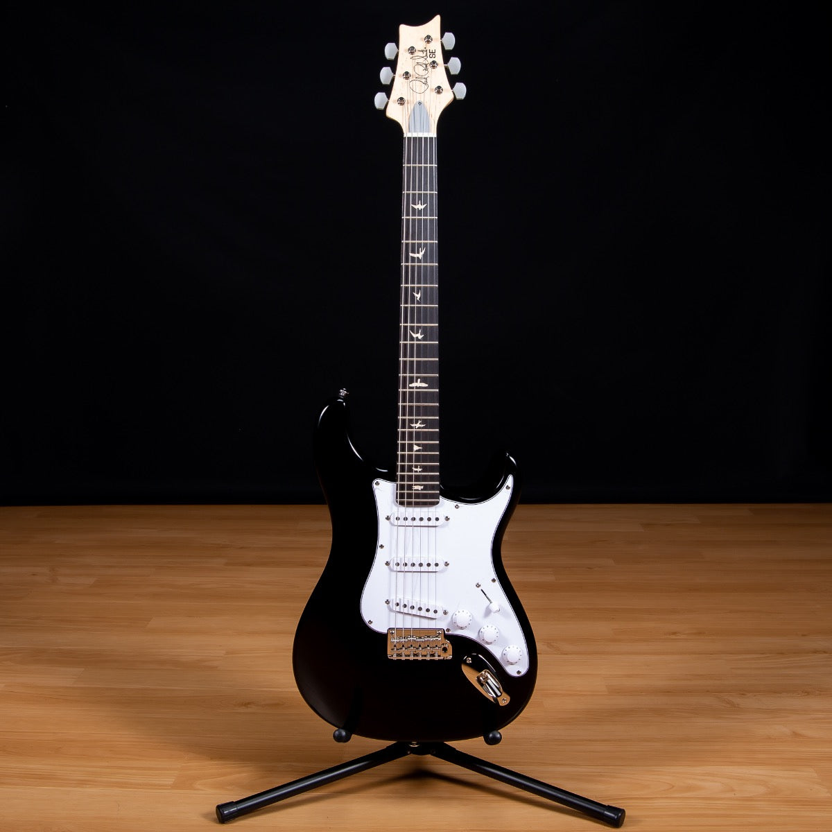 PRS SE Silver Sky John Mayer Signature Electric Guitar - Rosewood, Piano Black, View 2