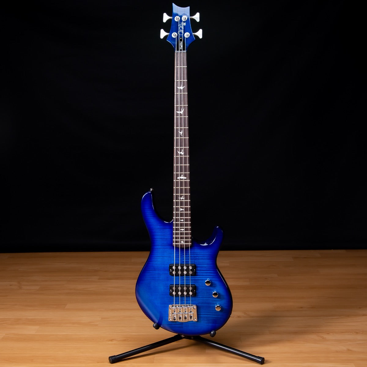 PRS SE Kingfisher Bass Guitar - Faded Blue Wraparound Burst view 2