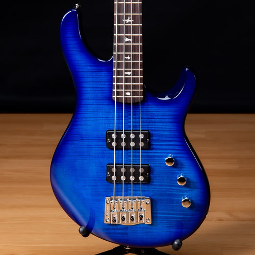 PRS SE Kingfisher Bass Guitar - Faded Blue Wraparound Burst view 1