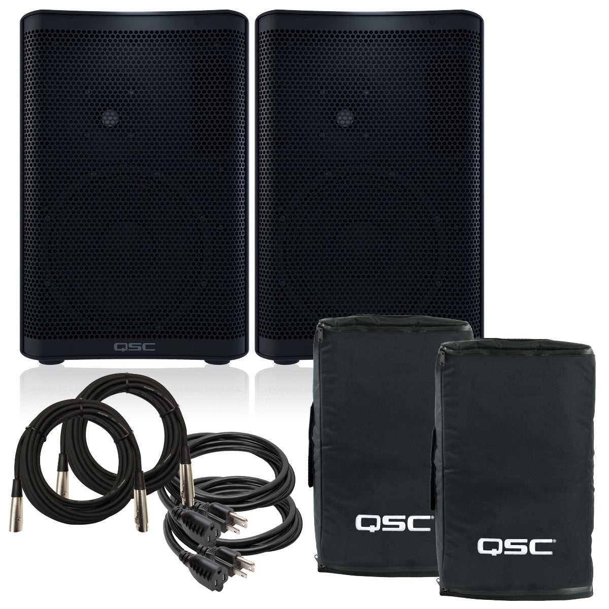 QSC CP8 Powered Speaker PERFORMER PAK – Kraft Music QSC CP8 Powered Speaker PERFORMER PAK – Kraft Music