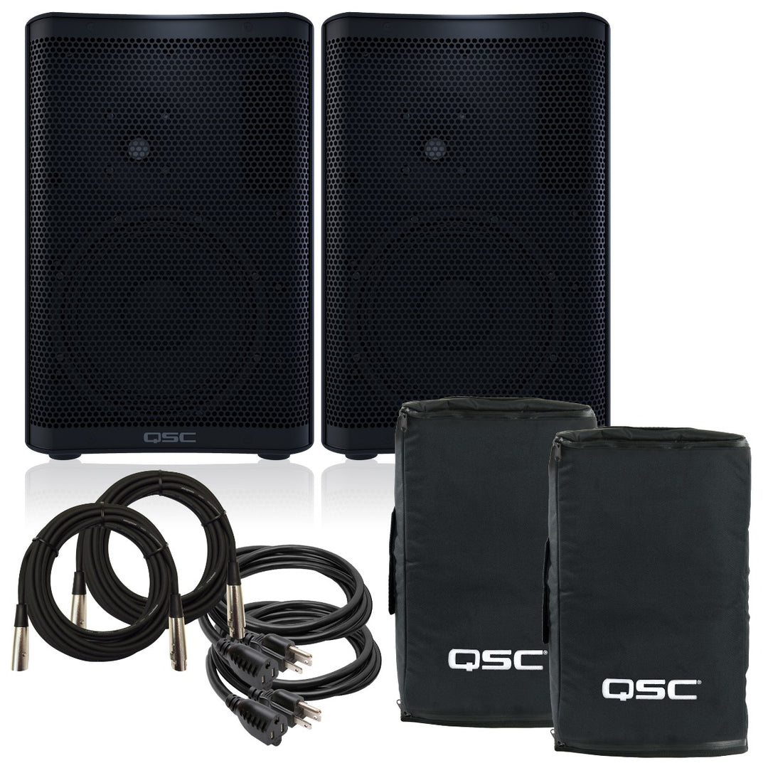Cp8 QSC CP8 Powered Speaker PERFORMER PAK – Kraft Music