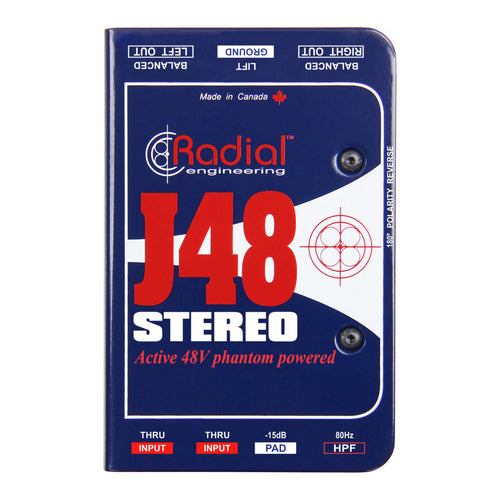 Radial J48 Stereo Stereo Active Direct Box
