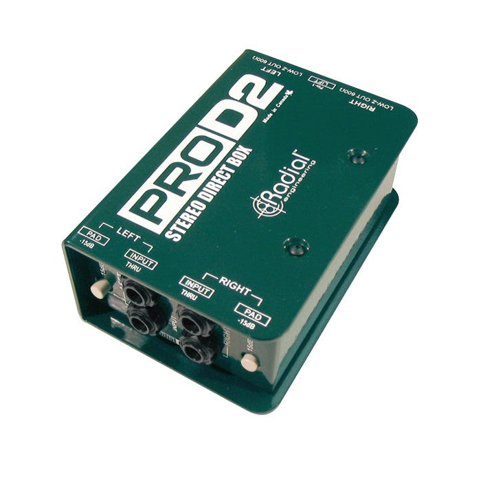 Radial ProD2 ステレオダイレクトボックス 元箱付❗️ Radial ProD2 Stereo Direct Box COMPLETE CABLE KIT – Kraft Music