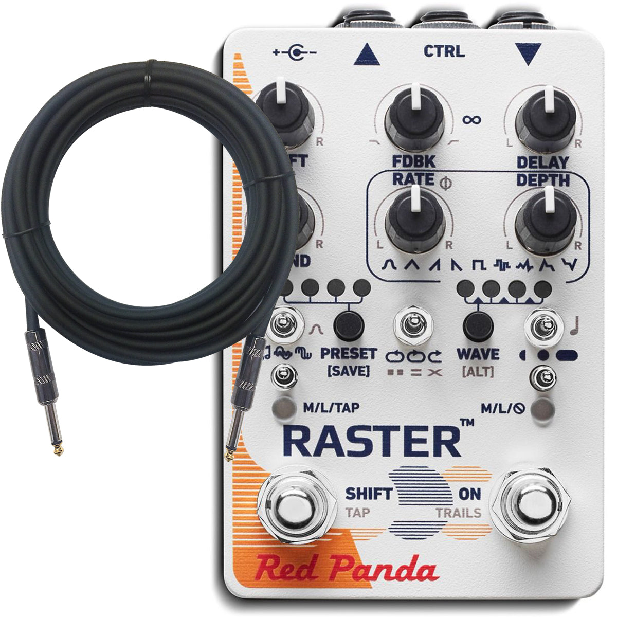 Red Panda Raster 2 Digital Delay Pedal BONUS PAK – Kraft Music