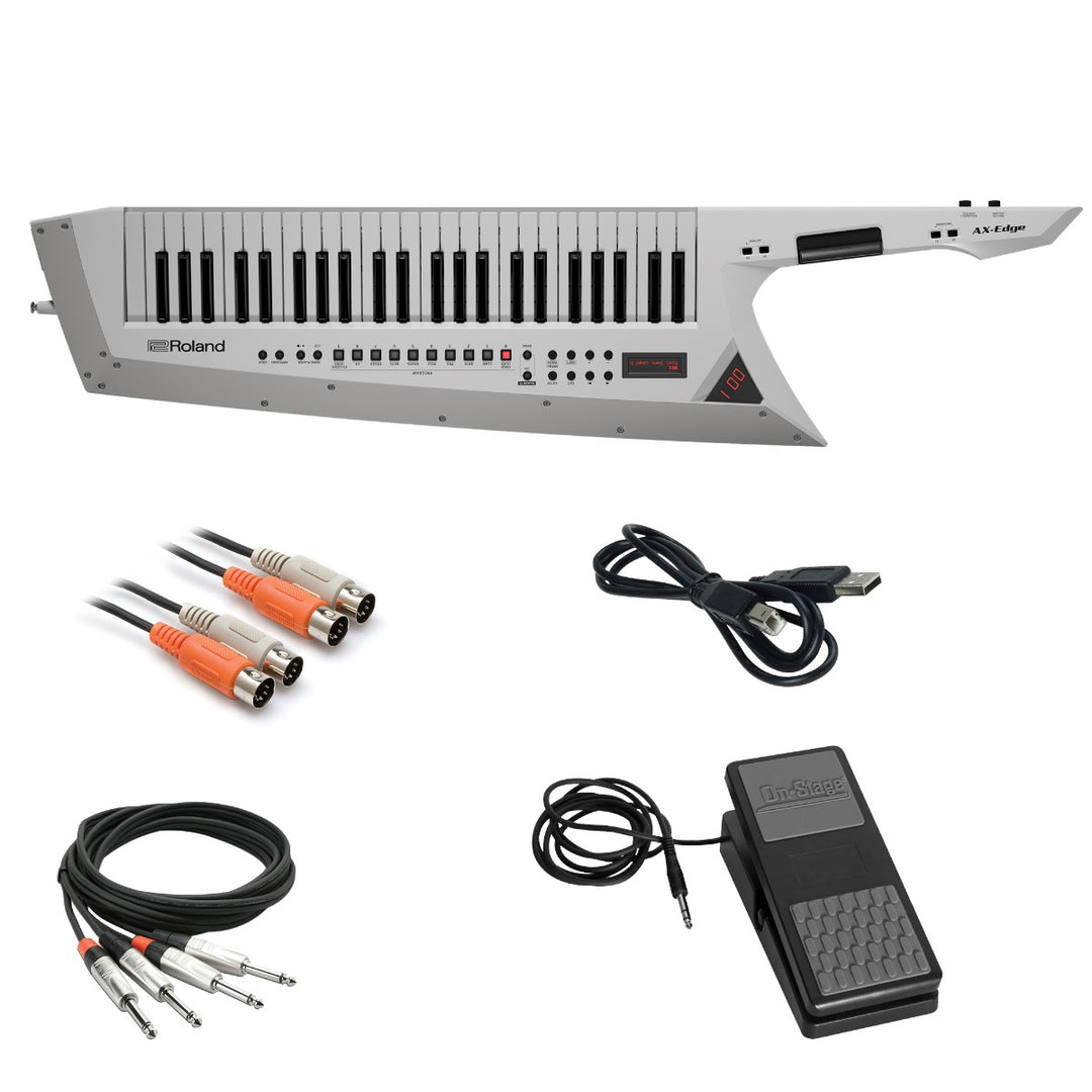 Ax Keytar Roland AX-Edge Keytar - White CABLE KIT – Kraft Music