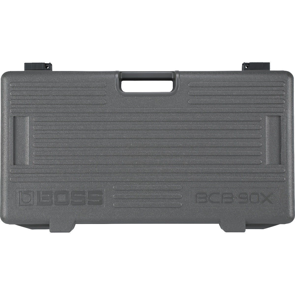 Top view of Boss BCB-90X Guitar Effects Pedalboard with lid attached