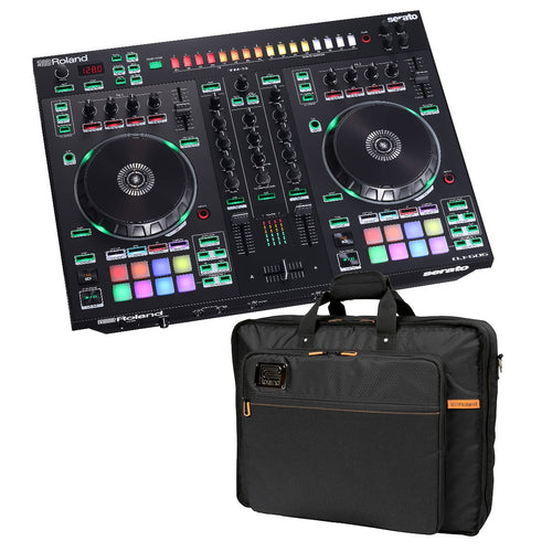 Roland DJ-505 DJ Controller with Serato DJ Pro CARRY BAG KIT