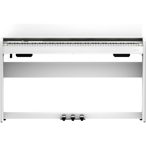 Front view of Roland F701 Digital Piano - White