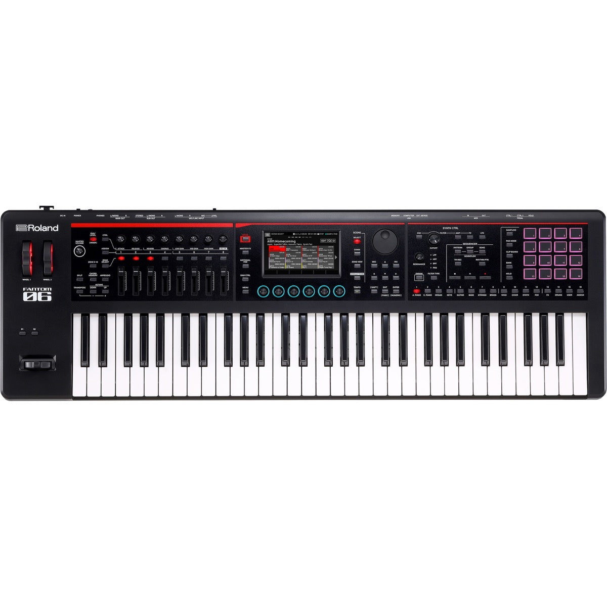 Roland Fantom-06 Workstation Keyboard View 5