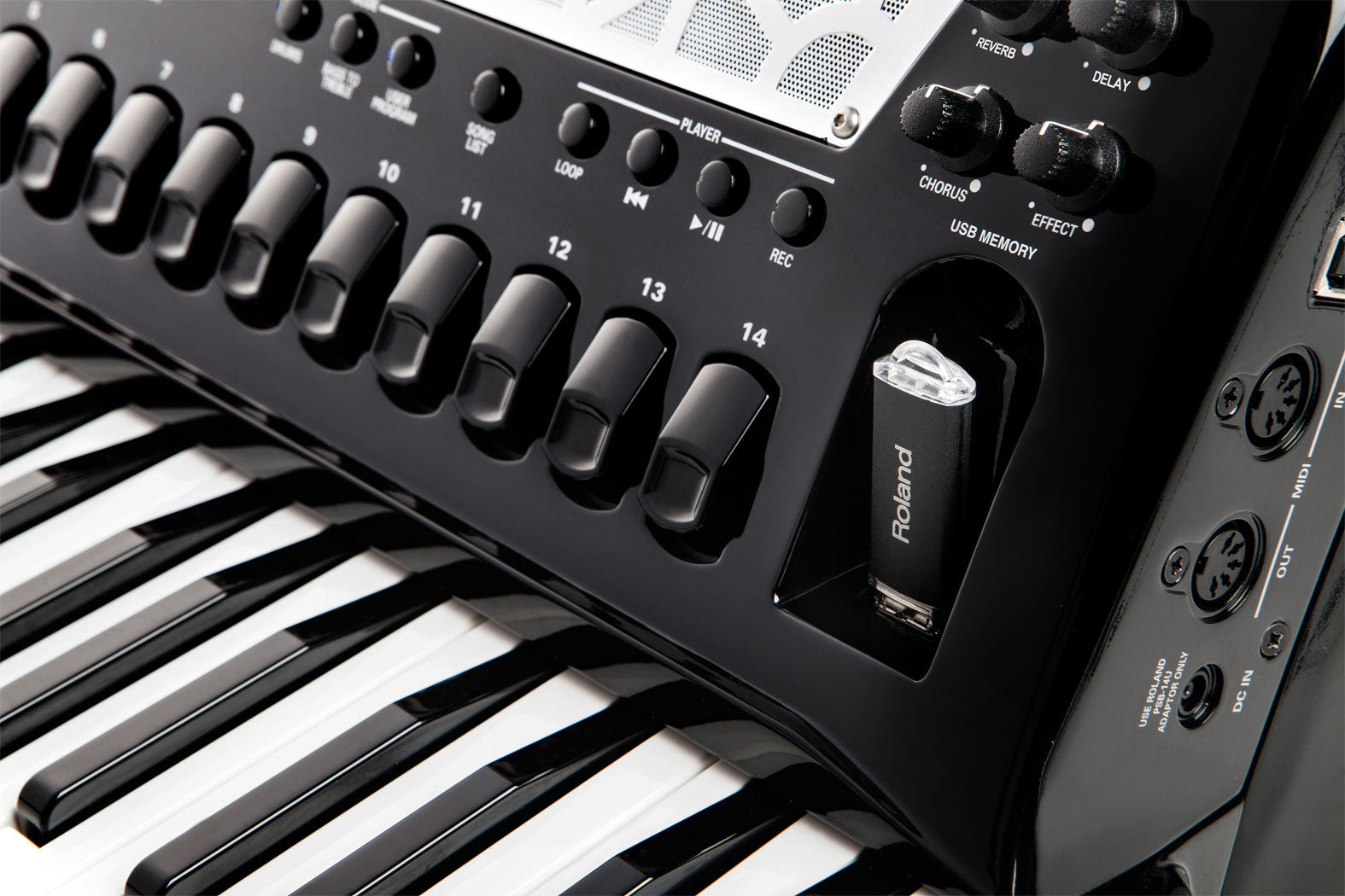 Roland FR-8x V-Accordion Dale Mathis Edition - Black – Kraft Roland FR-8x V-Accordion Dale Mathis Edition - Black – Kraft