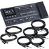 Collage of the components in the BOSS GX-100 Guitar Effects Processor CABLE KIT bundle