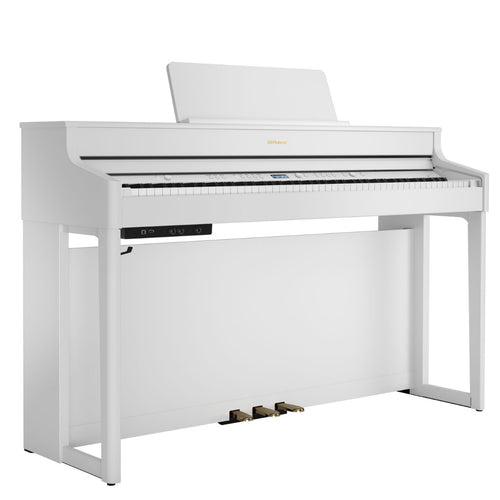 Roland HP702 Digital Piano - Satin White - Catalog Shot 1