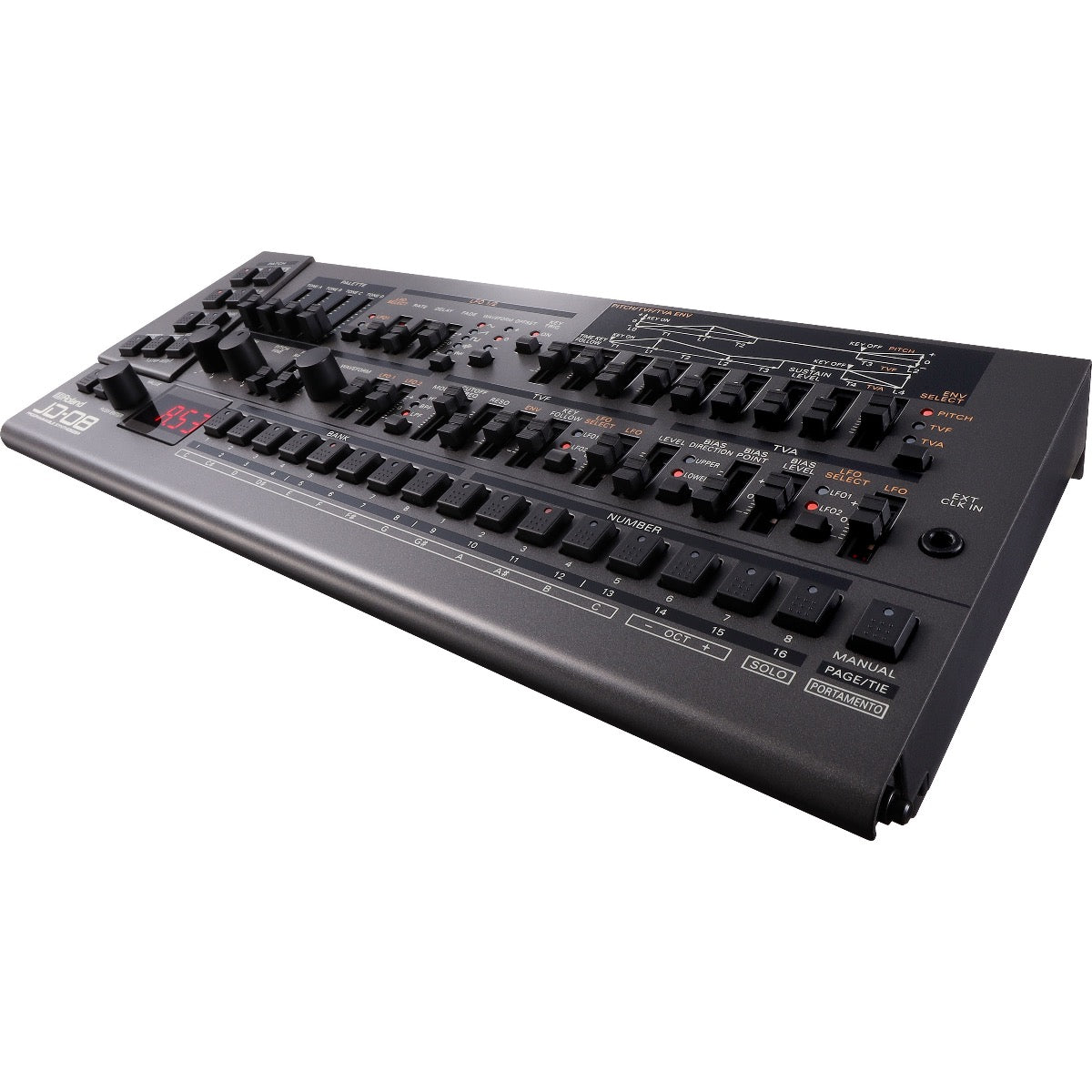 Roland Boutique JD-08 Synthesizer Module with K-25m Keyboard Unit DECK – Kraft Music Roland Boutique JD-08 Synthesizer Module with K-25m Keyboard Unit DECK – Kraft Music