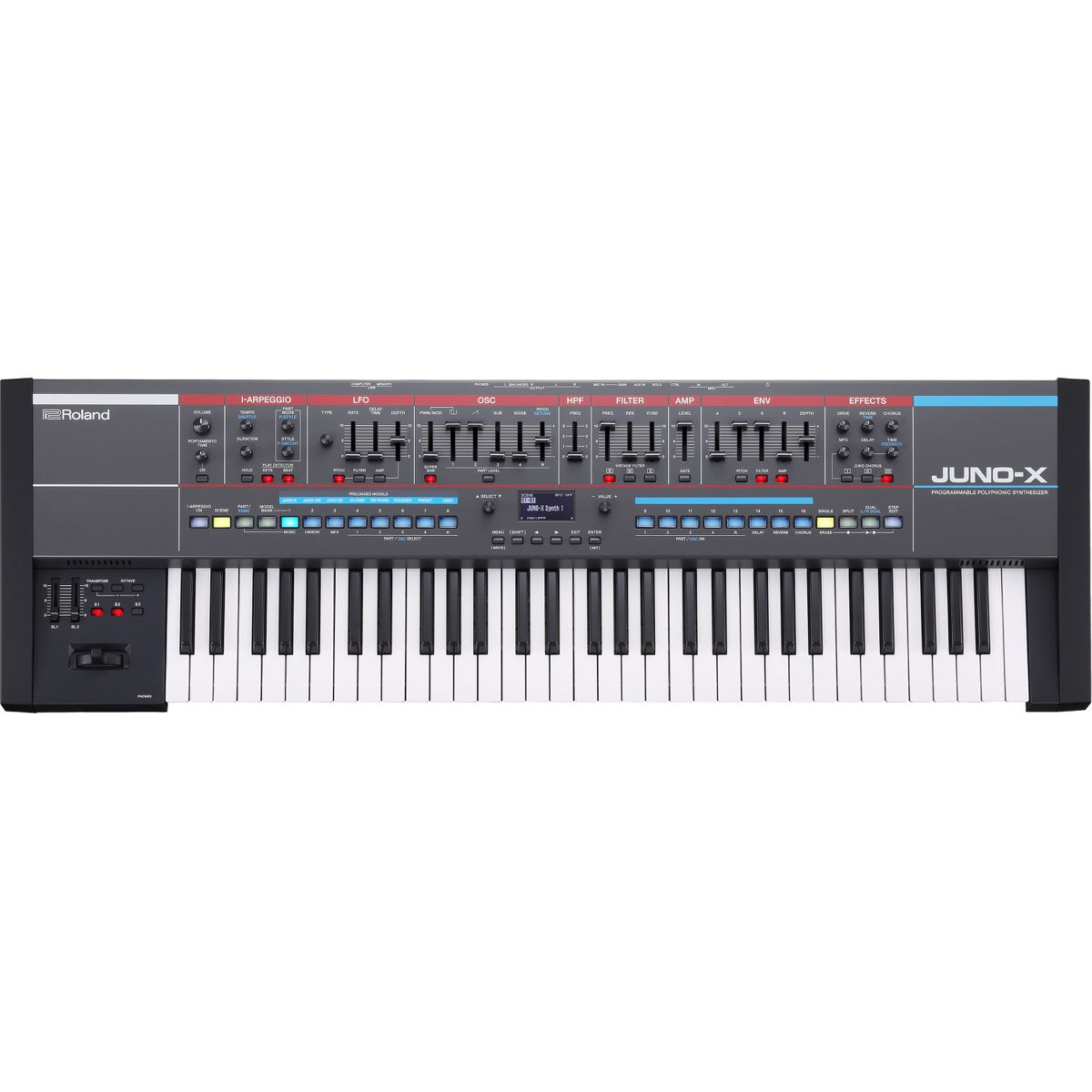 Roland Juno-X 61-Key Programmable Polyphonic Synthesizer View 1