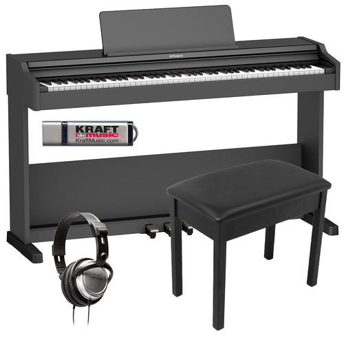 Roland RP107 Digital Piano - Black COMPLETE HOME BUNDLE – Kraft Music