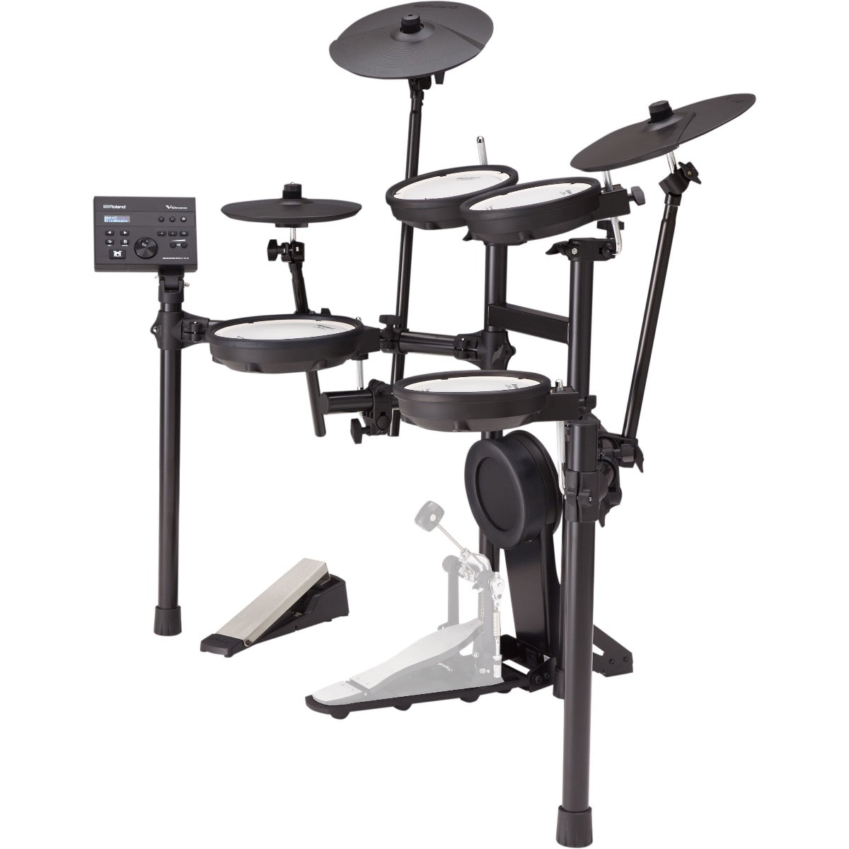 Inside view from right of Roland TD-07KV V-Drums Electronic Drum Set