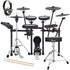 Collage of the components in the Roland TD-17KVX2 V-Drums Electronic Drum Set DRUM ESSENTIALS BUNDLE