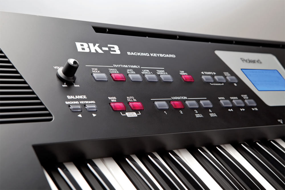 roland bk-3 backing keyboard - black