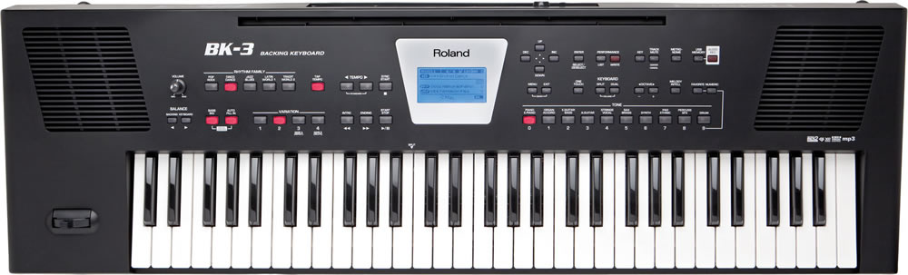 roland bk-3 backing keyboard - black