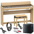 Collage of items in the Roland F701 Digital Piano - Light Oak COMPLETE HOME BUNDLE PLUS