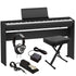 Collage image of the Roland FP-30X Digital Piano - Black HOME ESSENTIALS BUNDLE