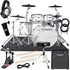 Collage of items in the Roland VAD706 V-Drums Acoustic Design 5pc Electronic Drum Set - Pearl White ULTIMATE DRUM BUNDLE
