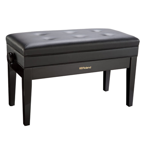 Roland RPB-D400PE Duet Piano Bench with Storage - Polished Ebony View 1