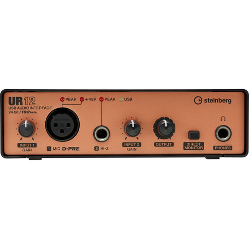 Steinberg UR12B USB Audio Interface - Black/Copper View 2