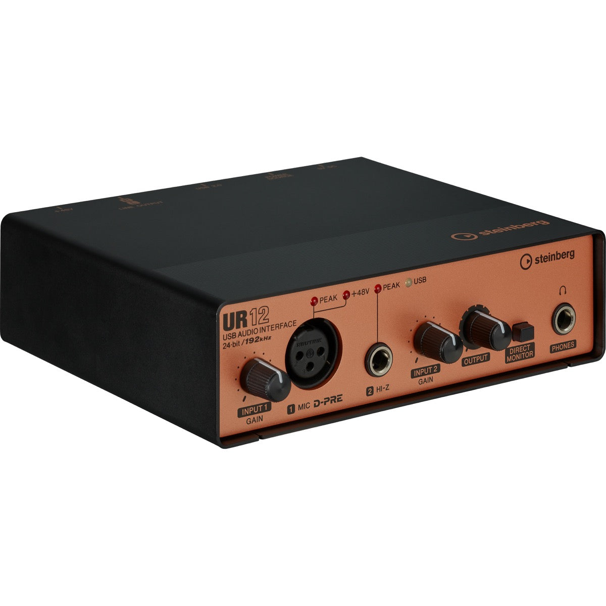 Steinberg UR12B USB Audio Interface - Black/Copper View 1