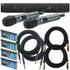 Collage of everything thats included in the Sennheiser XSW 1-825-Dua-A Wireless Vocal Microphone System BONUS PAK