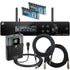 Collage of everything included in the Sennheiser XSW 2-ME2-A Wireless Lavalier System BONUS PAK