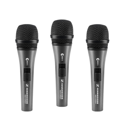 Sennheiser e 835-S Dynamic Vocal Microphone - 3 Pack