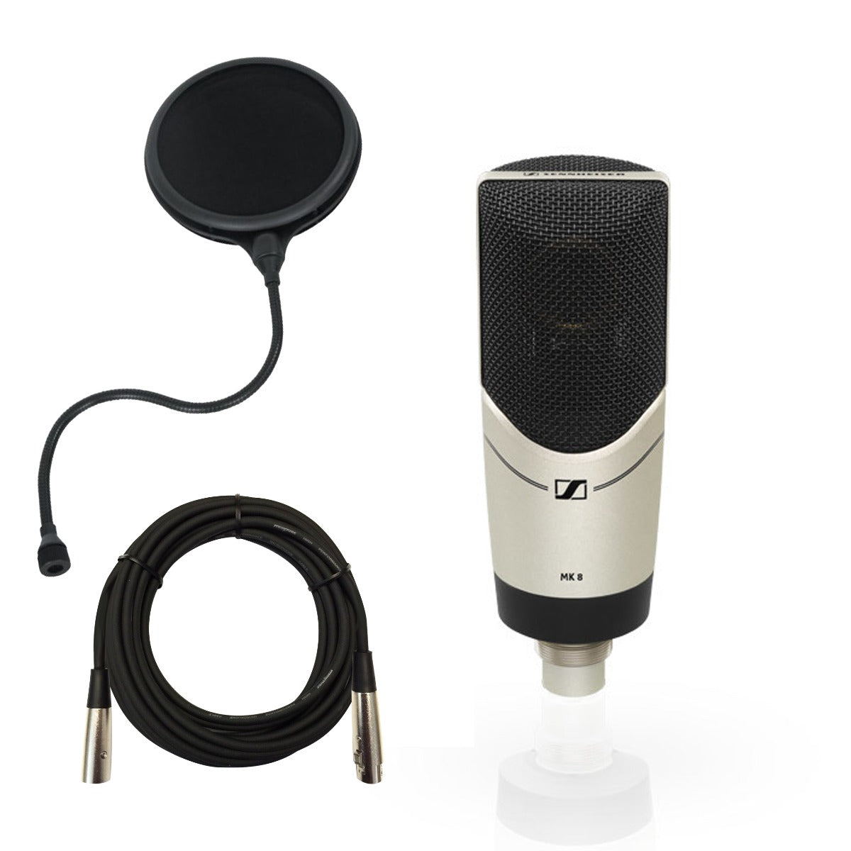 Sennheiser MK 8 Dual-Diaphragm Condenser Microphone BONUS PAK