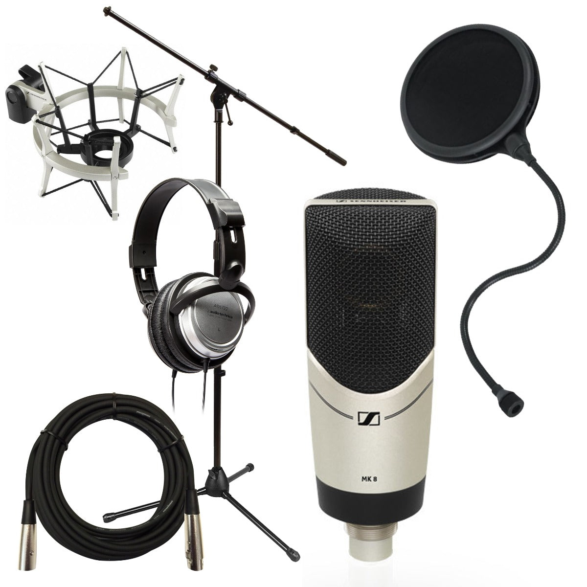 Sennheiser MK 8 Dual-Diaphragm Condenser Microphone STUDIO PAK