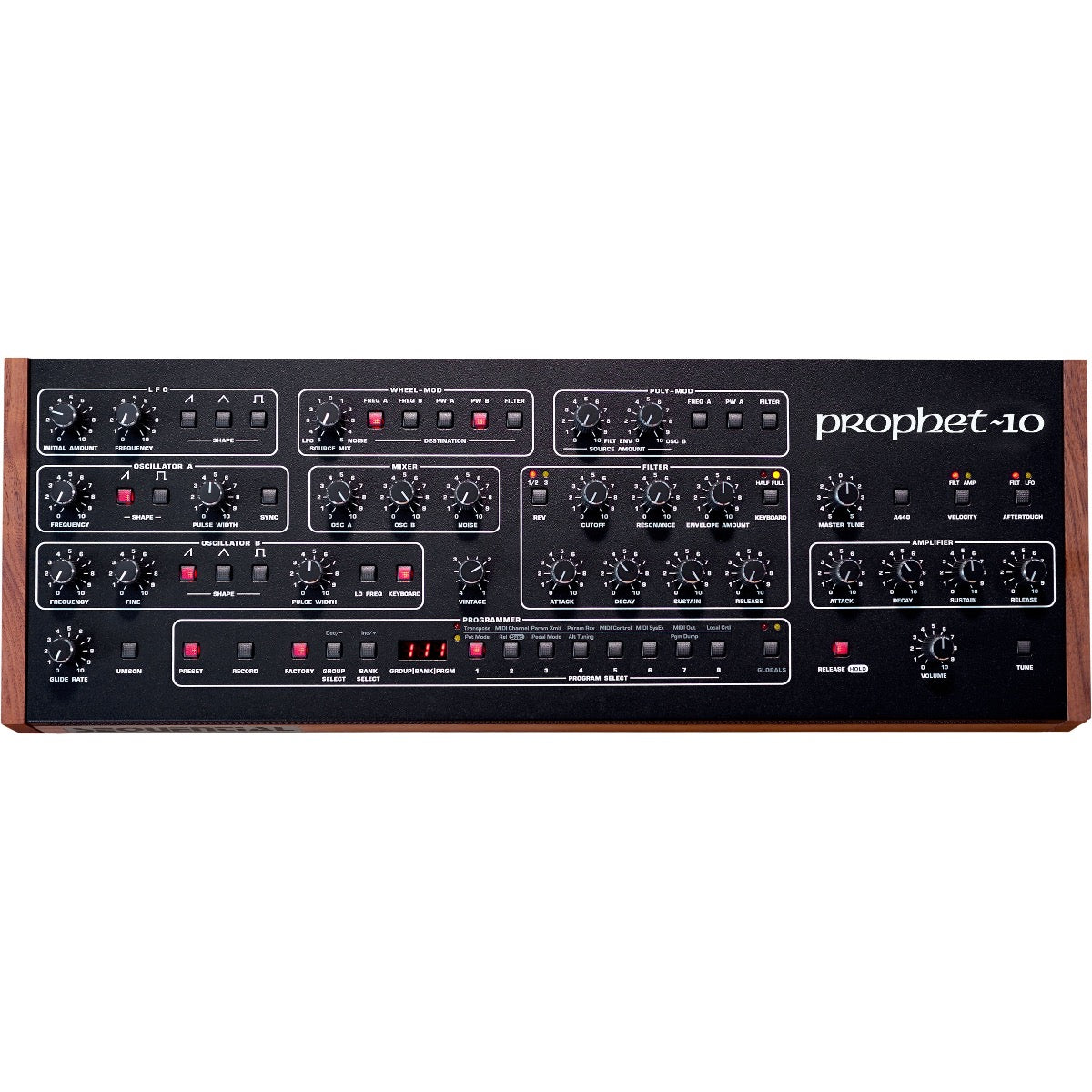 Sythnesizer Rig Sequential Prophet-10 Desktop Analog Synthesizer Module CONTROLLER RIG ...