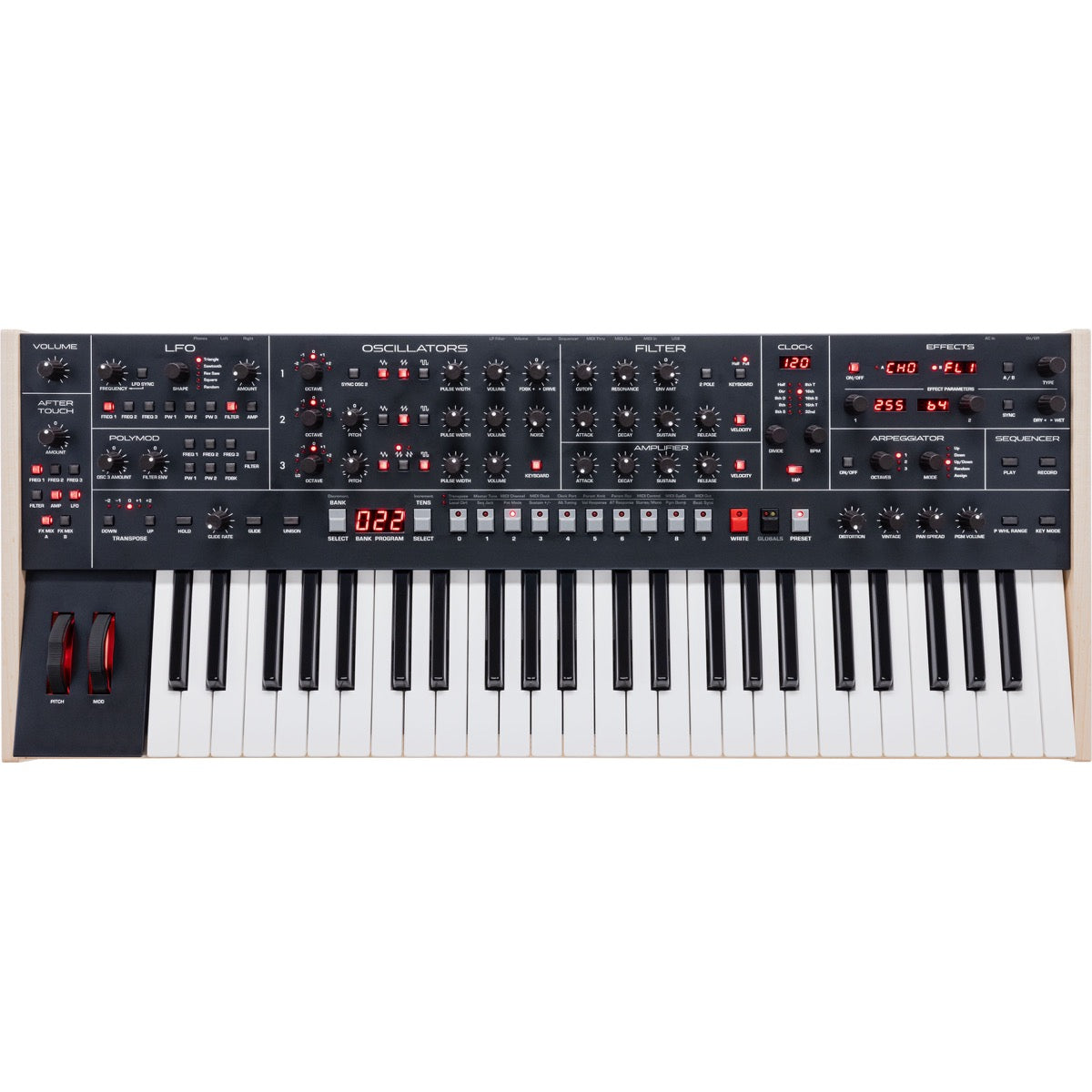 Sequential Trigon-6 Polyphonic Analog Synthesizer View 1