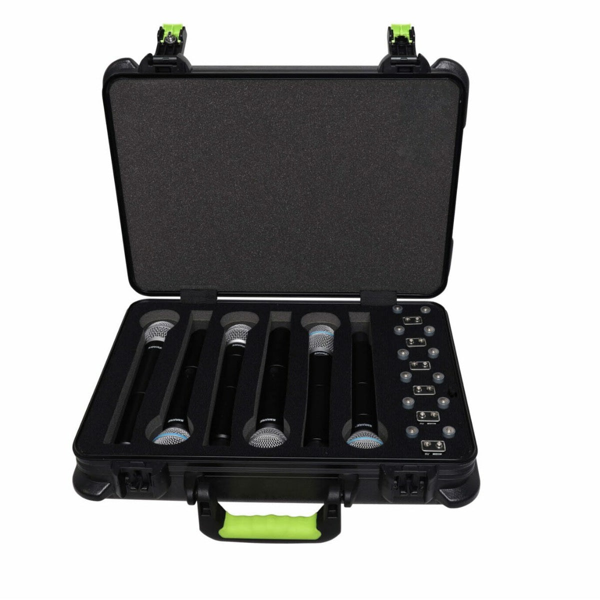 Shure SH-MICCASEW06 Plastic Case With TSA Latches For 6 Wireless Mics, View 3