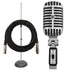 Collage of the components in the Shure 55SH Series II Unidyne Vocal Microphone PERFORMER PAK bundle