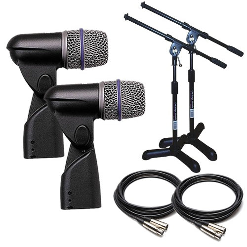 Shure Beta 56A Dynamic Drum & Instrument Microphone TWIN PERFORMER PAK