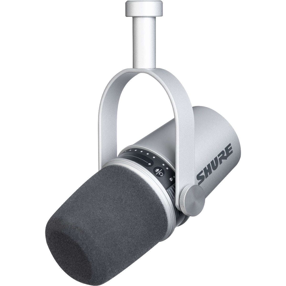 thumbnail image 2 of Shure MV7 USB/XLR Microphone For Podcasting & Streaming - Built-in Touch Controls, Headphone Output, TeamSpeak Certified 2 of 12
