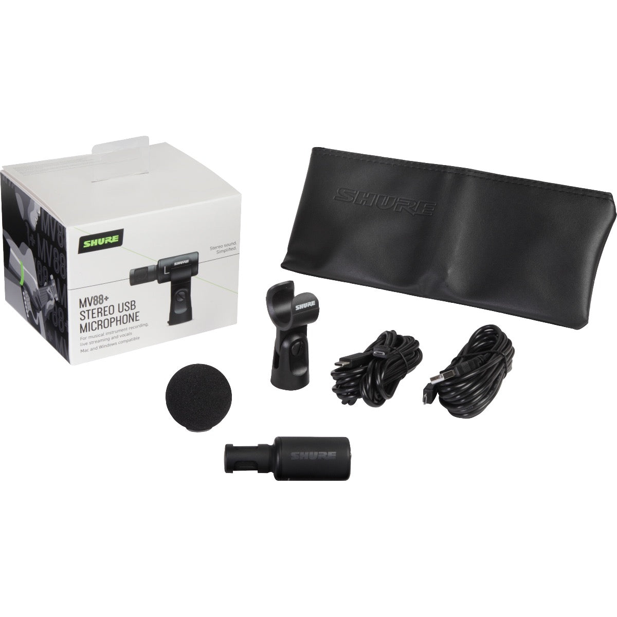 Shure MV88+ Stereo USB Condenser Microphone – Kraft Music Shure MV88+ Stereo USB Condenser Microphone – Kraft Music