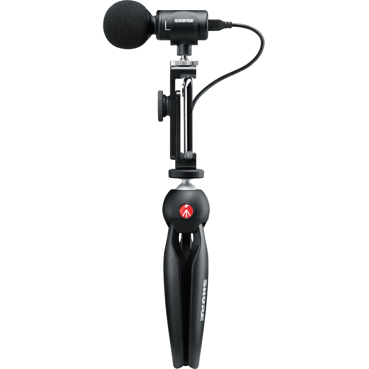 Shure MV88+ Video Kit Stereo USB Condenser Microphone with Tripod & Phone Clamp View 3