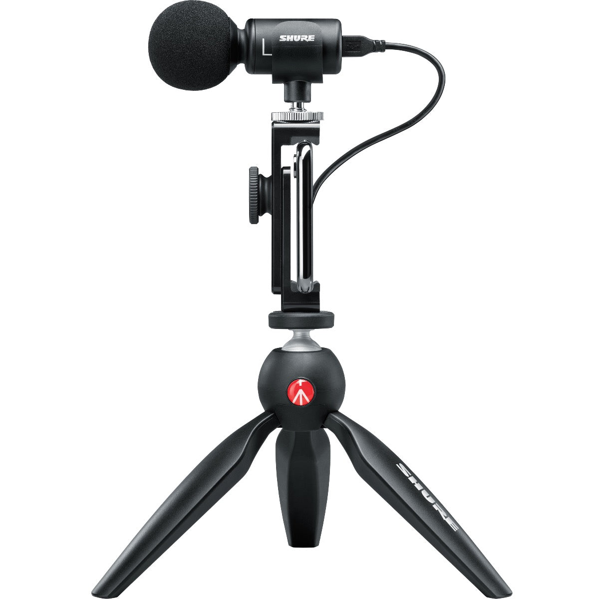 Shure MV88+ Video Kit Stereo USB Condenser Microphone with Tripod & Phone Clamp View 1