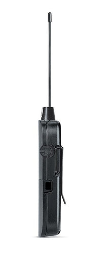 Side view of Shure P3R Wireless Personal Monitor System bodypack receiver