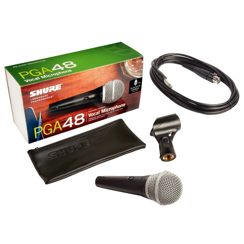 Shure PGA48 Cardioid Dynamic Vocal Microphone with QTR Cable