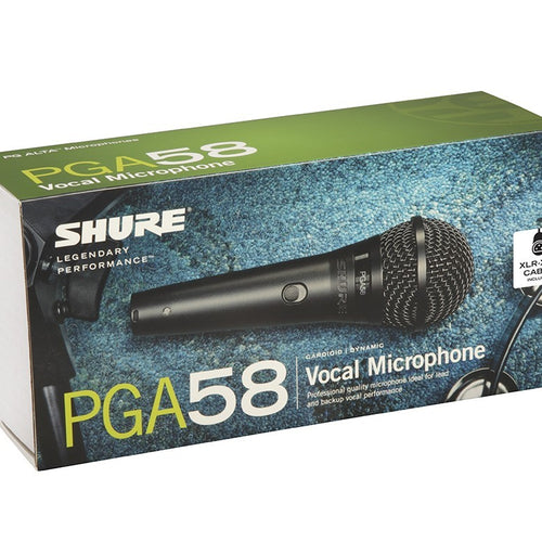 Shure PGA58XLR Cardioid Dynamic Vocal Microphone