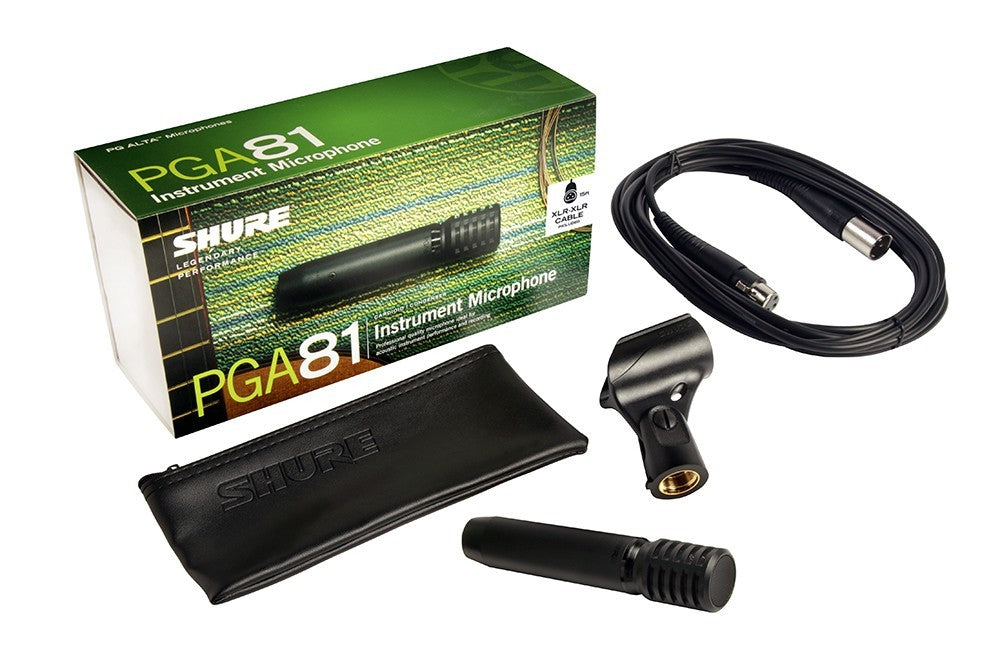 Shure PGA81-XLR Cardioid Condenser Instrument Microphone