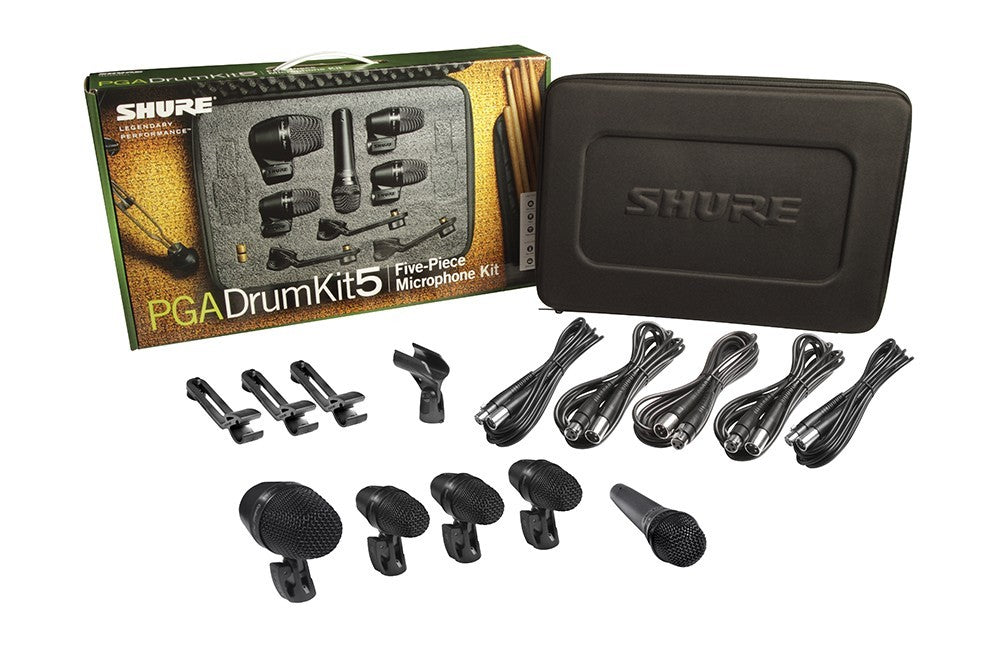 Shure PGADRUMKIT5 Drum Microphone Kit STUDIO PAK – Kraft Music