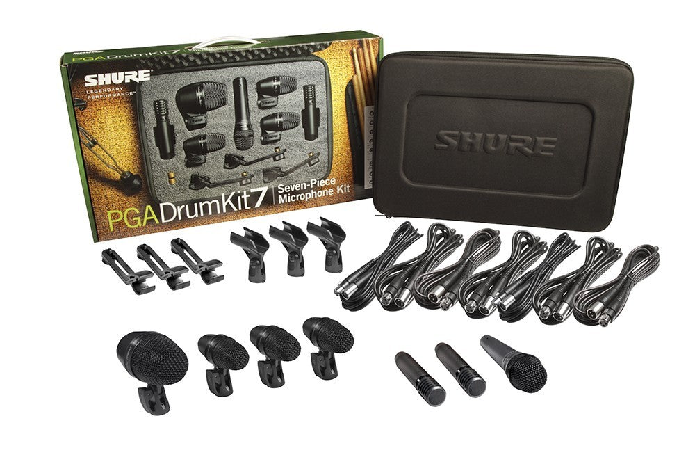 Shure PGADRUMKIT7 Drum Microphone Kit SUB SNAKE RIG – Kraft