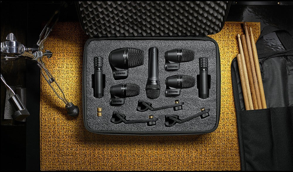 Shure PGADRUMKIT7 Drum Microphone Kit STUDIO PAK – Kraft Music Shure PGADRUMKIT7 Drum Microphone Kit STUDIO PAK – Kraft Music
